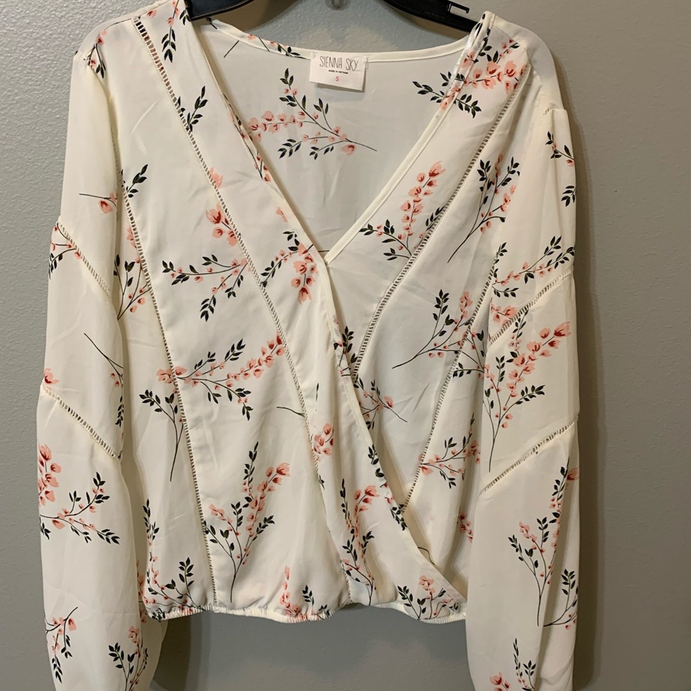 white floral shirt from francescas